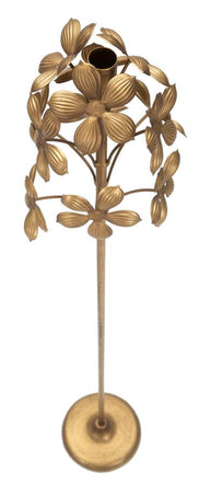 Kerzenständer Flowy Blumen Gold 93 cm – Kerzenständer
