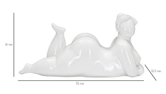Dekofigur Frau Weiß – Skulptur Deko