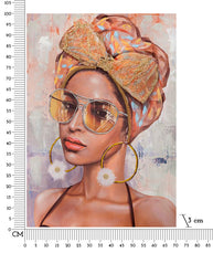 Wandbild Frau 100 cm E – Leinwandbild Deko