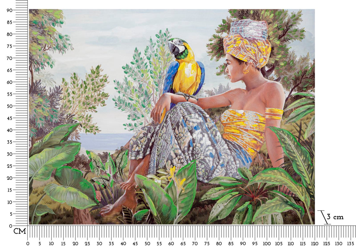 Wandbild Frau 90 cm A – Leinwandbild Deko