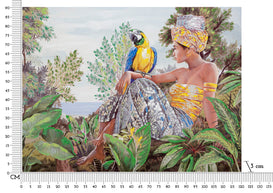 Wandbild Frau 90 cm A – Leinwandbild Deko