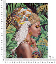 Wandbild Frau 90 cm B – Leinwandbild Deko
