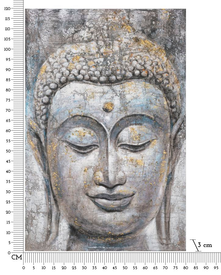 Wandbild Buddha 120 cm A – Leinwandbild Deko