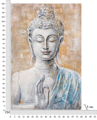 Wandbild Buddha 120 cm B – Leinwandbild Deko