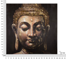 Wandbild Buddha 100 cm B – Leinwandbild Deko