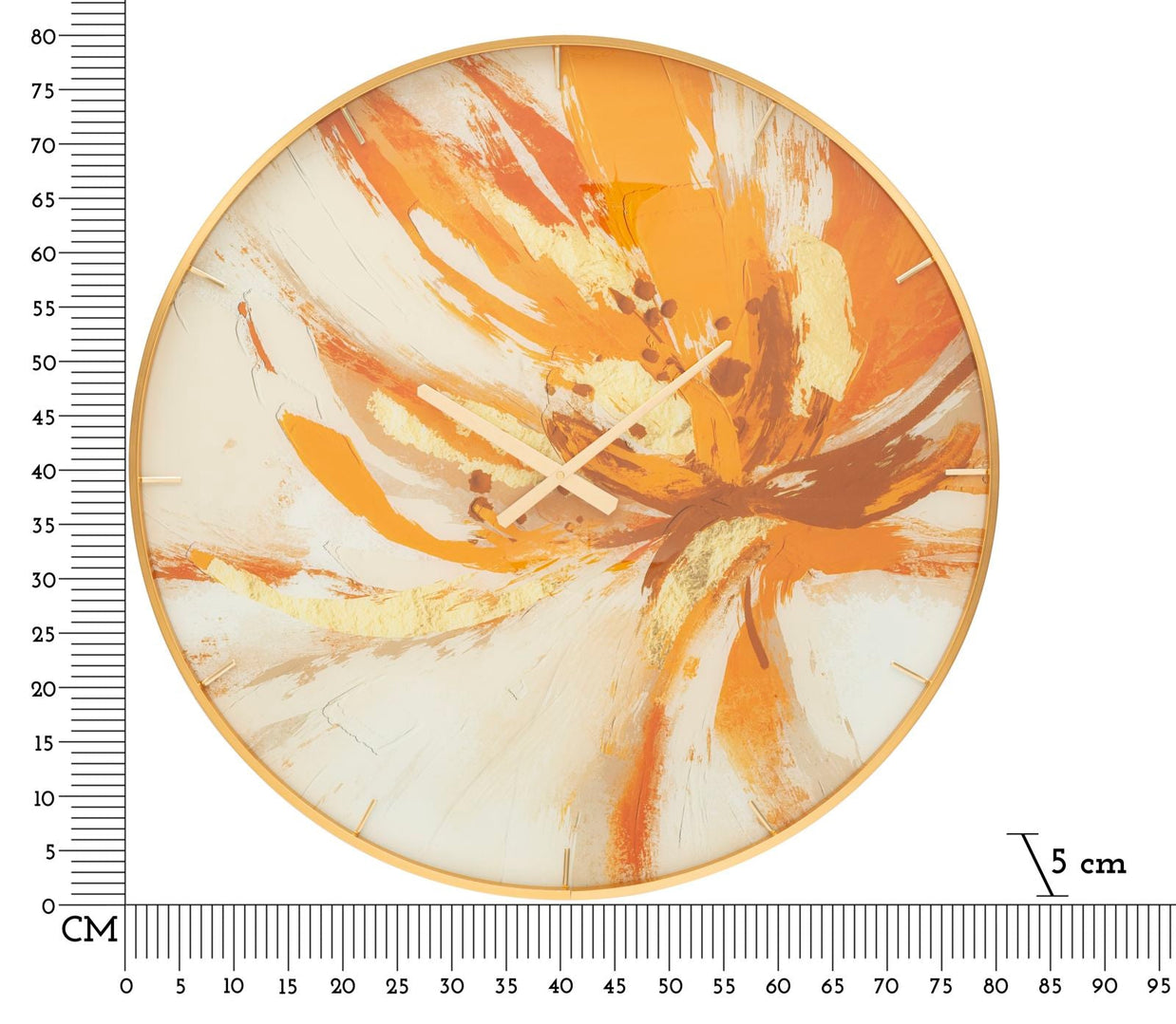 Wanduhr Mosaik Bunt 80 cm A – Uhr Wohnzimmer