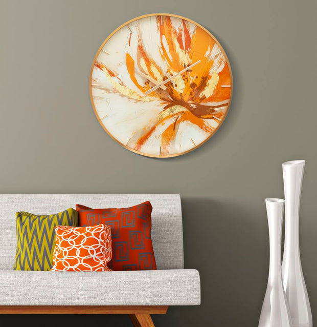 Wanduhr Mosaik Bunt 60 cm – Uhr Wohnzimmer