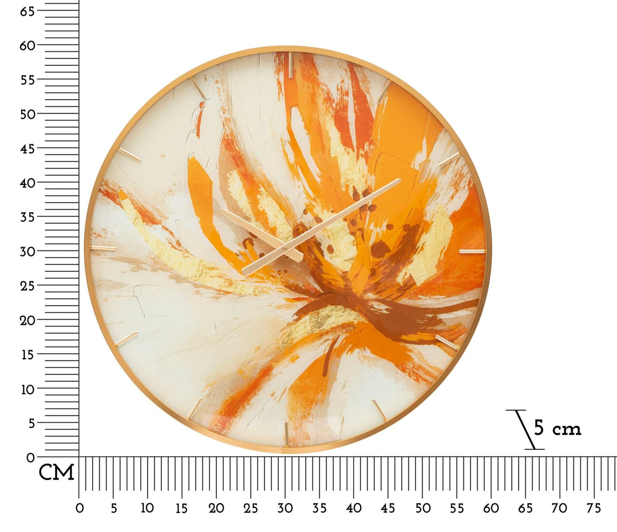 Wanduhr Mosaik Bunt 60 cm – Uhr Wohnzimmer