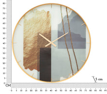 Wanduhr Motiv Bunt 80 cm – Uhr Wohnzimmer