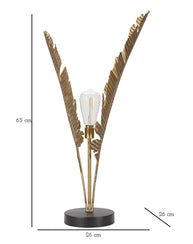 Tischlampe Palme Gold 64 cm – Tischleuchte