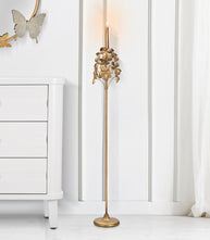 Kerzenständer Flowy Blumen Gold 93 cm – Kerzenständer