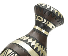 Massai Frau Schwarz Bunt 38,5 cm – Afrikanische Deko