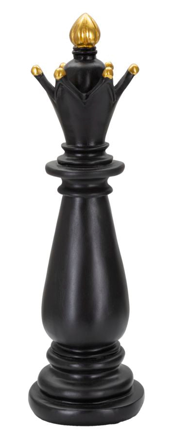 Schachfigur Läufer Schwarz Gold – Schach Deko