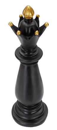 Schachfigur Läufer Schwarz Gold – Schach Deko