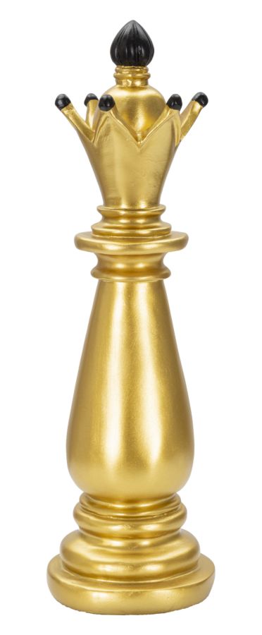 Schachfigur Läufer Gold Schwarz – Schach Deko
