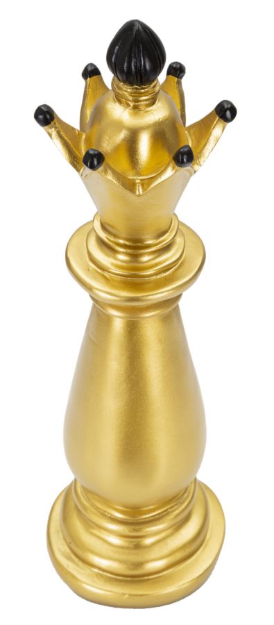 Schachfigur Läufer Gold Schwarz – Schach Deko