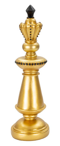 Schachfigur König Gold Schwarz – Schach Deko