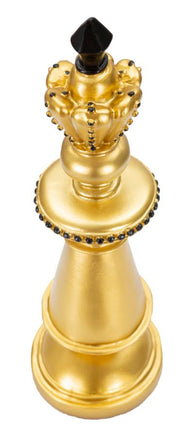 Schachfigur König Gold Schwarz – Schach Deko