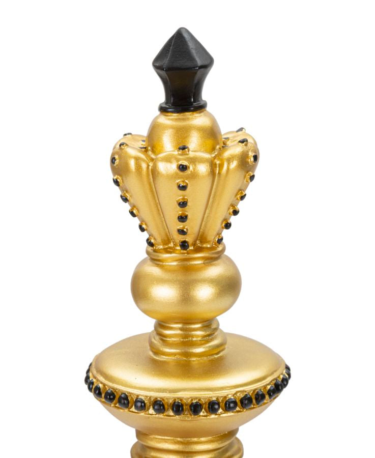 Schachfigur König Gold Schwarz – Schach Deko