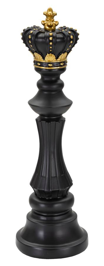 Schachfigur König Schwarz Gold – Schach Deko