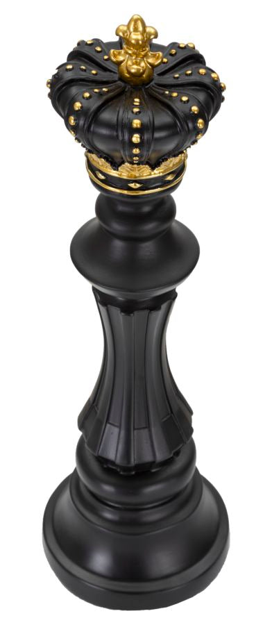 Schachfigur König Schwarz Gold – Schach Deko