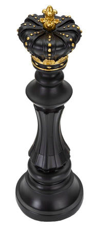 Schachfigur König Schwarz Gold – Schach Deko