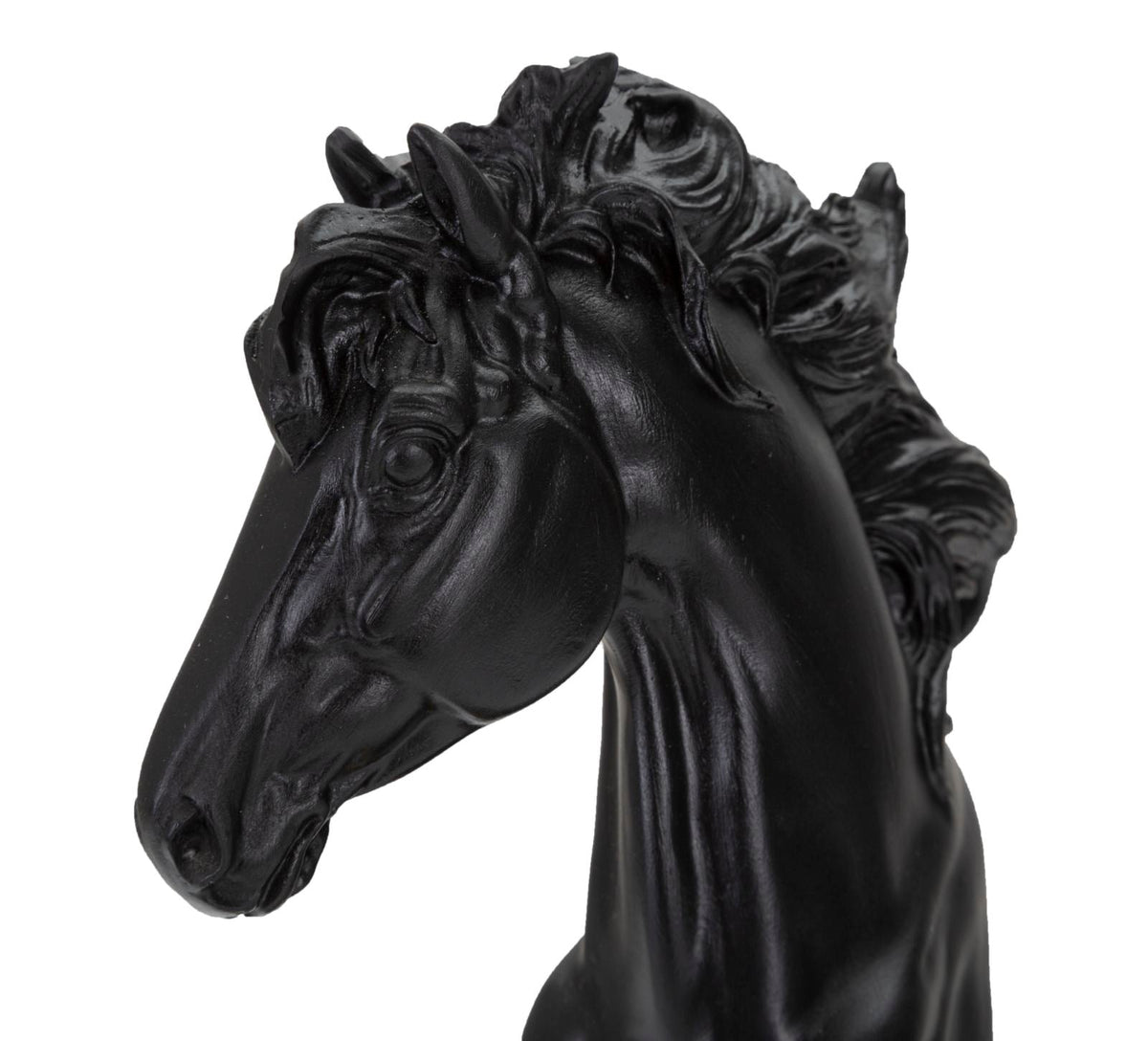 Schachfigur Springer Schwarz Gold 27 cm – Schach Deko