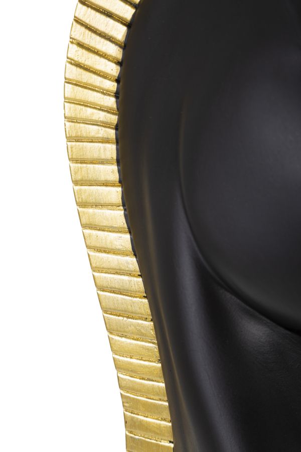 Schachfigur Springer Schwarz Gold 50 cm – Schach Deko