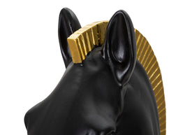 Schachfigur Springer Schwarz Gold 50 cm – Schach Deko