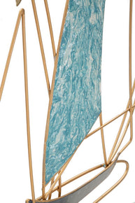 Wandpaneel Segelboote Möwen Bunt 97,8 cm – Wanddeko
