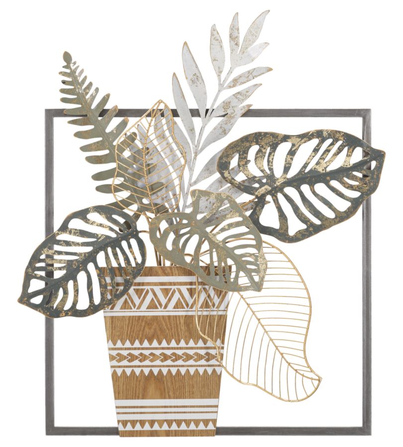 Wandpaneel Vase Bunt 62,9 cm – Wanddeko
