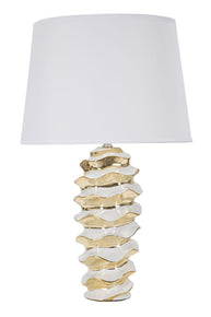 Tischlampe Space Weiß Gold 53 cm – Tischleuchte