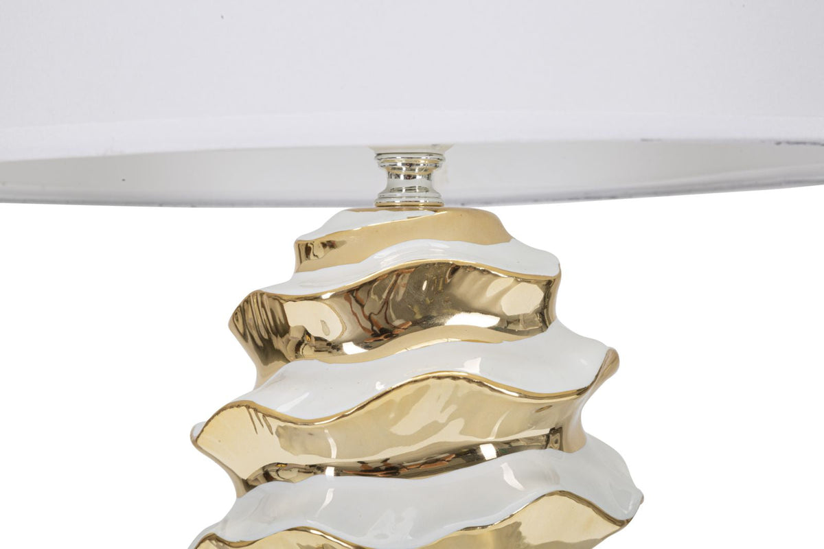 Tischlampe Space Weiß Gold 53 cm – Tischleuchte