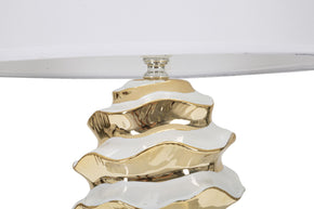 Tischlampe Space Weiß Gold 53 cm – Tischleuchte