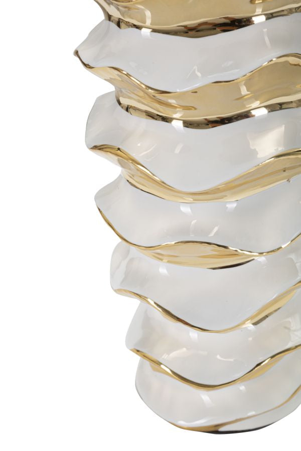 Tischlampe Space Weiß Gold 53 cm – Tischleuchte