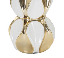 Tischlampe Kugeln Weiß Gold 46 cm – Tischleuchte