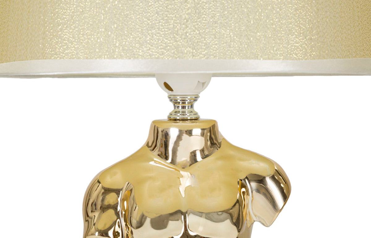 Tischlampe Mann Gold 42,5 cm – Tischleuchte