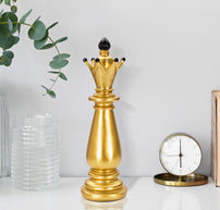 Schachfigur Läufer Gold Schwarz – Schach Deko