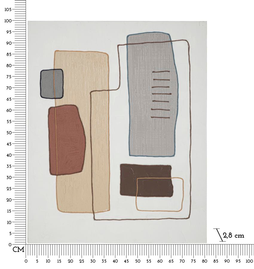 Wandbild Kunst 100 cm – Leinwandbild Deko