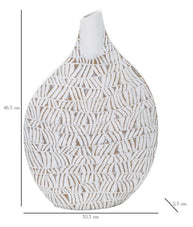 Blumenvase Nairobi Weiß 46,5 cm – Dekovase