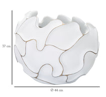 Übertopf Gaspeau Weiß 37 cm