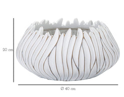 Übertopf Gaspeau Weiß 20 cm
