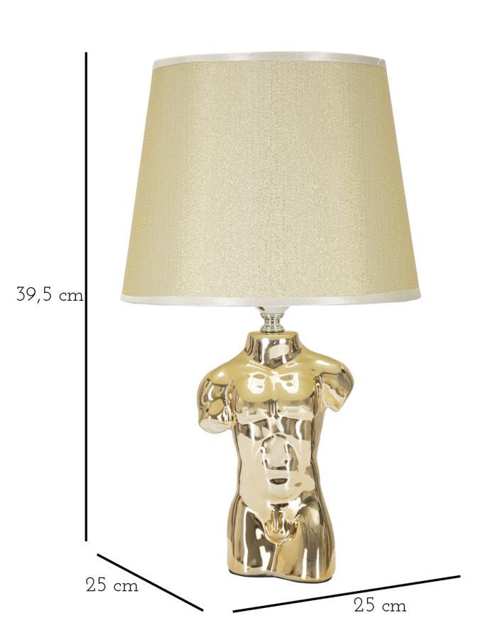 Tischlampe Mann Gold 42,5 cm – Tischleuchte