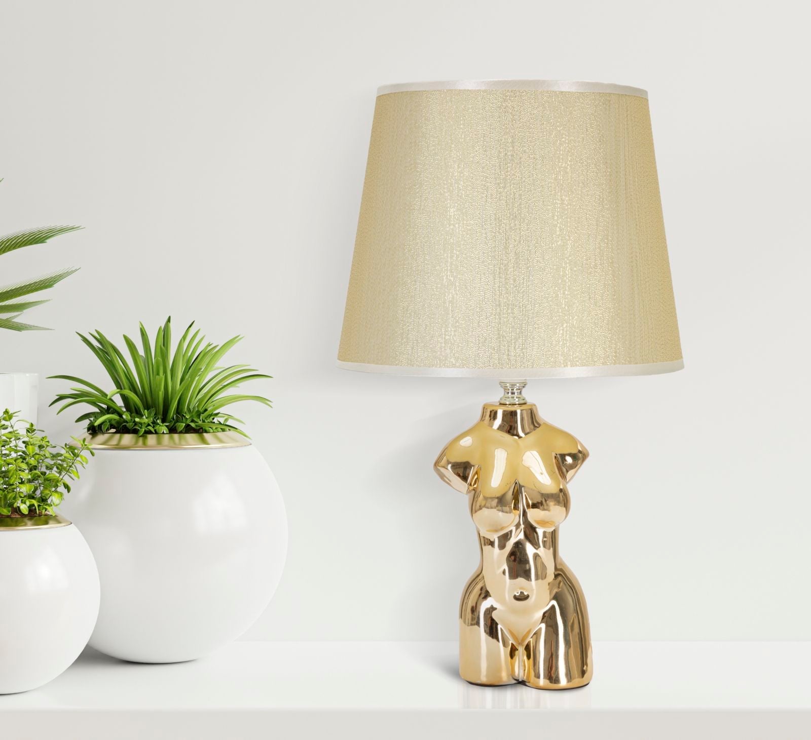 Tischlampe Frau Gold 42,5 cm – Tischleuchte