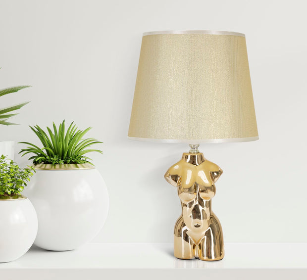 Tischlampe Frau Gold 42,5 cm – Tischleuchte