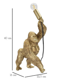 Tischlampe Gorilla Gold 40 cm – Tischleuchte