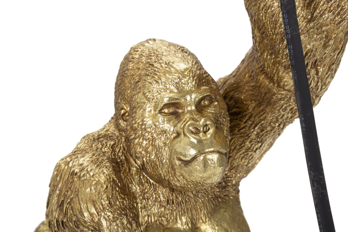 Tischlampe Gorilla Gold 40 cm – Tischleuchte