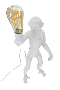 Tischlampe Affe Weiß 55 cm – Tischleuchte