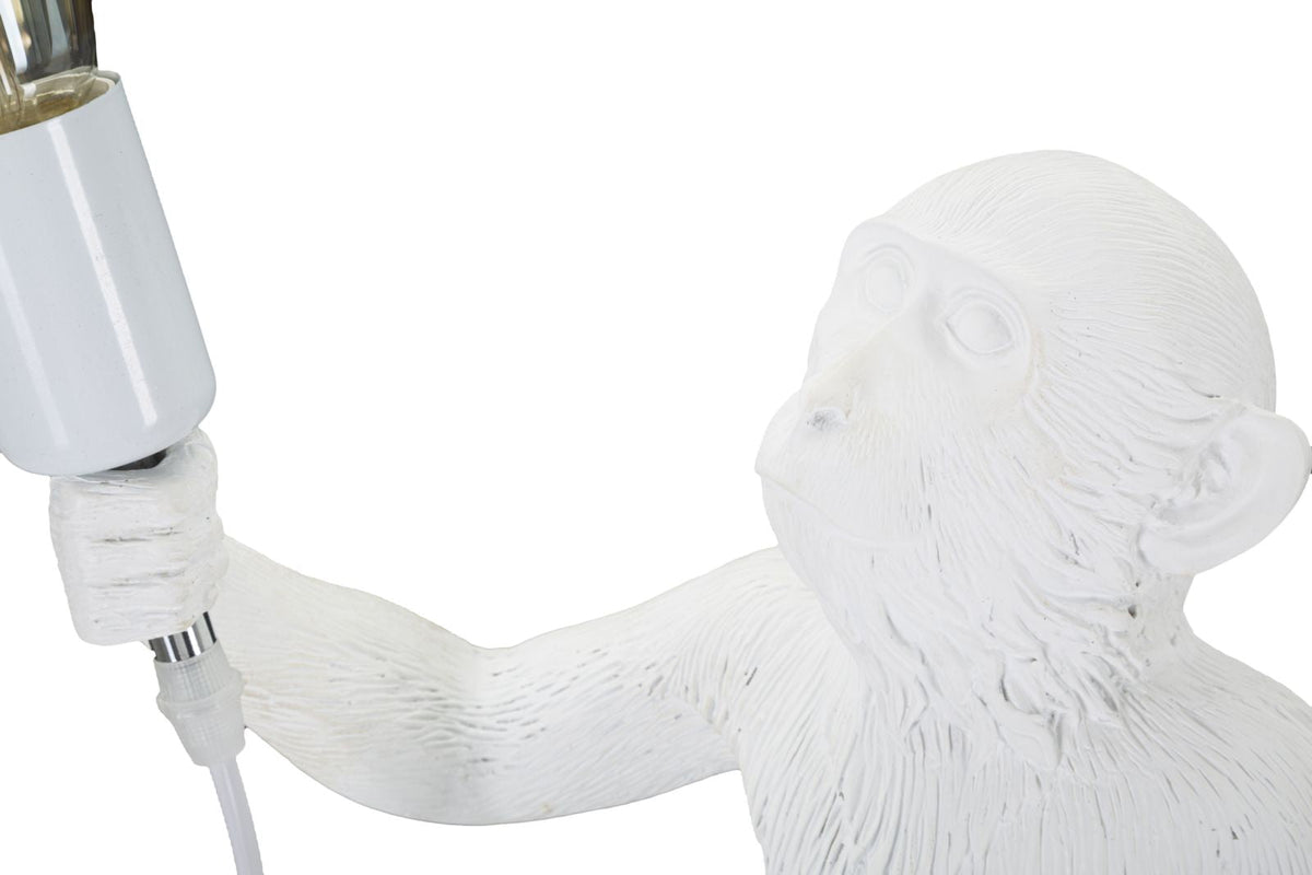 Tischlampe Affe Weiß 55 cm – Tischleuchte