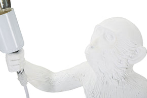 Tischlampe Affe Weiß 55 cm – Tischleuchte